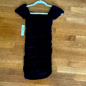 Beautiful girls black rouched dress just like Katie J NYC Anya Dress